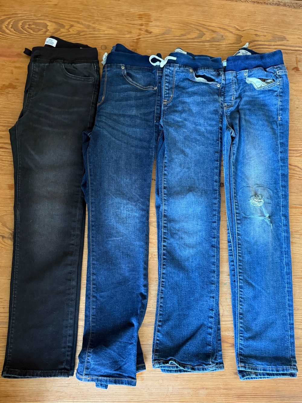 Boys drawstring pull-on jeans lot